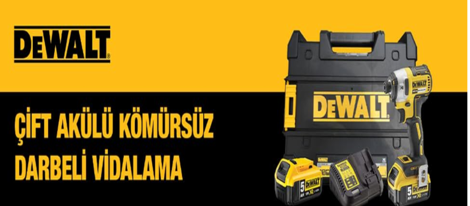 Dewalt DCF887P2 Darbeli Vidalama Kömürsüz 18V 5.0Ah 210nm
