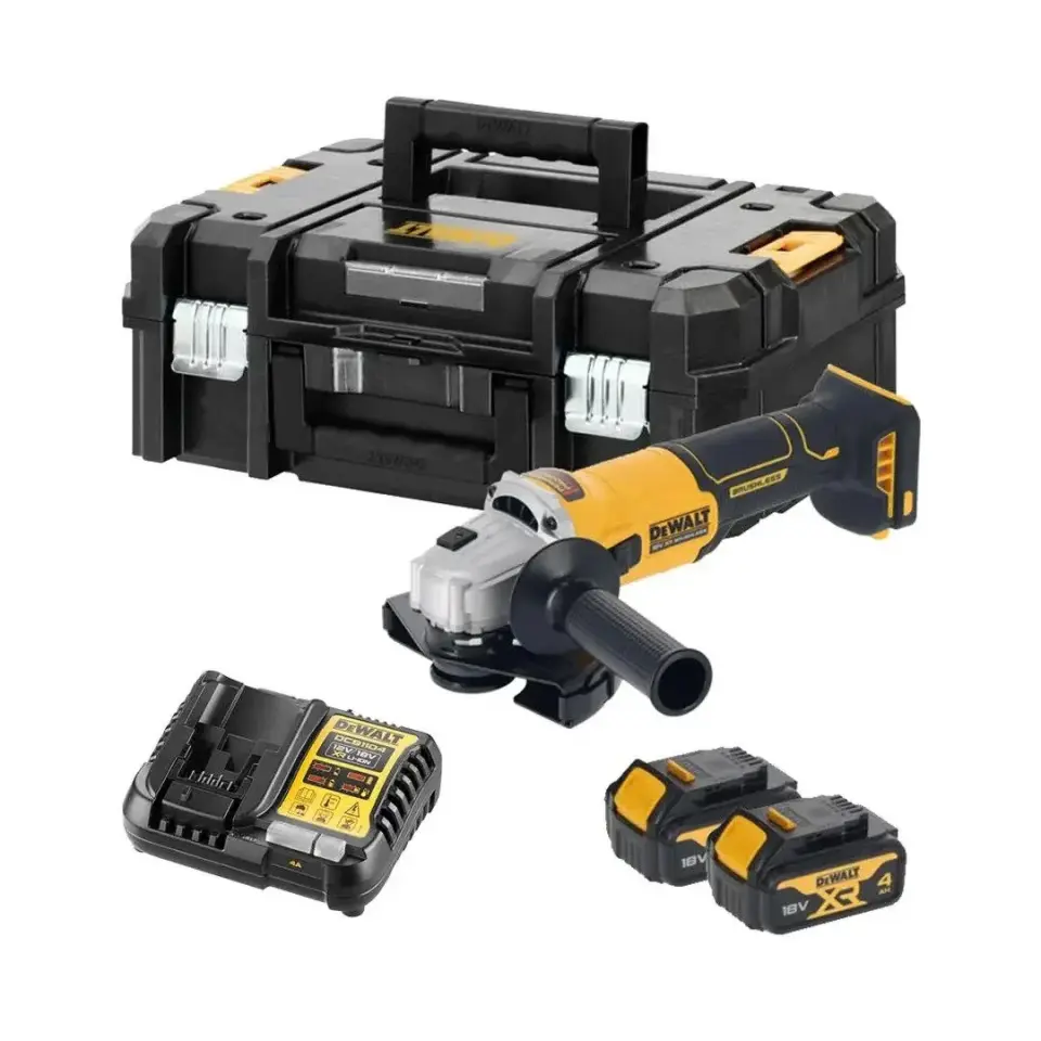 Dewalt DCG407M2T 18V XR 125 mm Kömürsüz Avuç Taşlama (2x4.0Ah)
