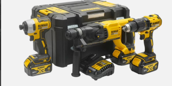 Dewalt DCK369M3T-QW 18V Kömürsüz 3x 4 Ah. Akü 3’lü Makine Seti