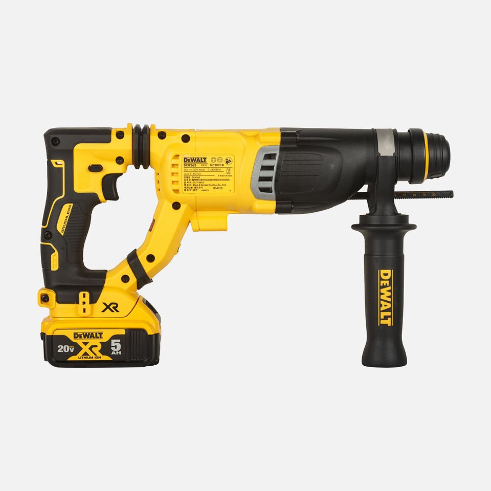 Dewalt DCH263P1 SDS-Plus Darbeli Kırıcı-Delici Matkap (1 x 18V 5Ah Akü + Şarj Cihazı Dahil)